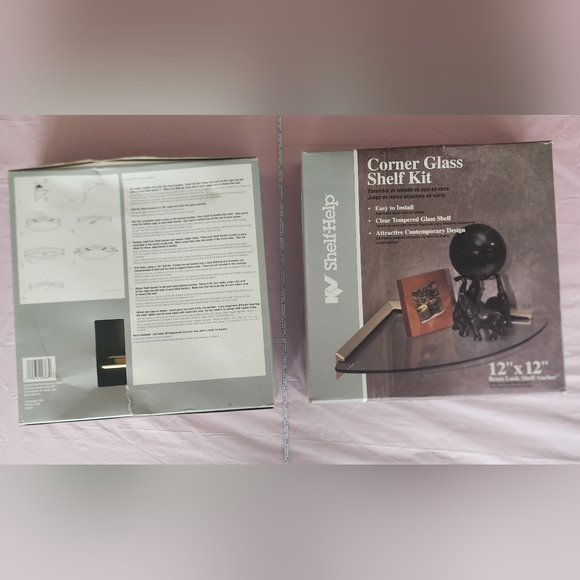 Corner Glass Shelf Kit x2 - Picture 2 of 4